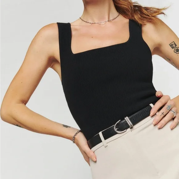 Reformation Julia Ribbed Knit Tank - Picture 2 of 9